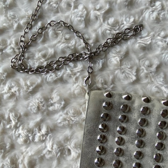 Studded Distressed Crossbody Handbag Purse Bag - Picture 2 of 9